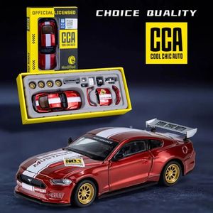 ccA MSZ 1 42 Ford GT Alloy Toy Car Model Racing Alloy Assembly Series Sports Car Modification Accessories Gift 240408