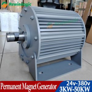 Generatore di magneti permanente a bassa velocità 2KW-50KW 48V 96V 220V 380 V 380 V Alternatori CA in 3 fasi Utilizzo per la turbina del vento dell'acqua di trasmissione del motore