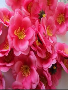 500p 55 cm Silk Artificial Simulation Flowers Pink Color Peach Flower för DIY Bridal Bouquet1033036