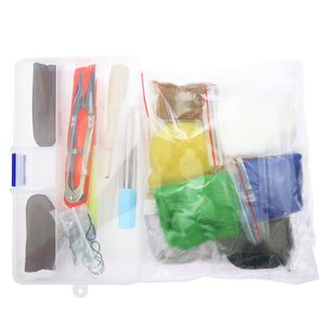 50st Craft Needle Felting Kit 8 Colors 3G Needle Felting Wool Set Starter Kit Wool Felt Tools Wool Fiber Hand Spinning DIY