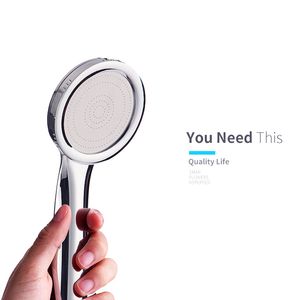 Zhangji Ultrathin Chrome Finish Water Saving Shower Head High Pressure Hand Helld Round Spray Nozzle Duche Shower Head