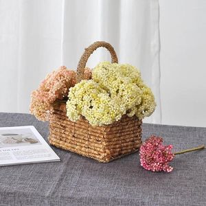 Dekorativa blommor 25 cm mjuk beröring konstgjord med gelé fruktboll design - perfekt för bröllop buketter och heminredning