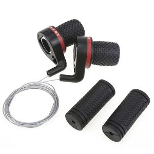 1 Pair Bicycle Twist Gear Shifter Grips 3x7 Speed Bicycle Gear Shifter Bike Shift Levers Shift Replacement Grip For Shimano