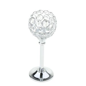 Mosaic Crystal Wedding Present Candlestick Candle Tea Light Holder Stand for Events Wedding Home Party Decor Silver Golden