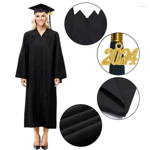 Set di abbigliamento in uniforme scolastica berretto di laurea e abito accademico abito accademico per adulti universitario