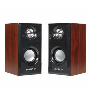 Speakers Wooden speakers USB Powered 3.5MM audio jack Surround Sound Wooden Wired Loudspeakers Computer Speakers for Laptop Smartphones