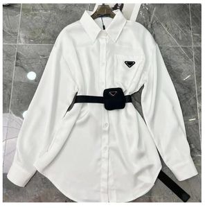 Matching waist bag p new women's suit shirt clothing ladies dresses casual woman women clothes club dress fashions long sleeves dressed 01