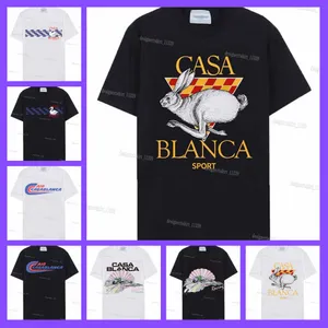 casablanc sport T shirt mens designer shirts oversized t shirt sweatshirt loose fit designer short sleeve woman tshirt men hip hop tshirts mens white tshirt