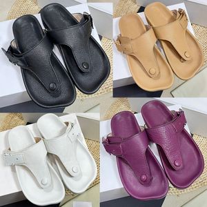 Lätt tå Post Sandal i Goatskin Thong Sandal Medium concealer Sandaler Lyxiga flip Flop Sandaler Mjuka läder Sandaler Travel Sandaler Pool Sandal Par Sandaler