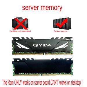RAMS Qiyida ECC Reg Server Memoria con HeatSink DDR4 RAM 8GB 4GB 16GB PC4 2133MHz o 2400MHz 2666MHz 2400 o 2133 8G 32 GB RAM