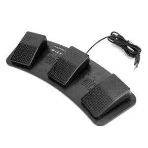 Kort USB Foot Pedal 3 Pedals Control Tangentboard Mouse för HID FS3P -resa