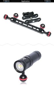 Nitescuba Diving Aluminum Ball Adapter Flash Light Mount Mount 1 -дюймовый стандарт для бабочки ys ys to tray torch adapter