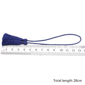 5st Double-end Long Rope Tieback Tassels Fringe Diy Crafts Smycken Gardinplagg Dekor Dekor Silk Cord Rope Tape Tassels Pendant