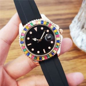 최고 품질의 쿼츠 남성 브랜드 시계 날 40mm 세라믹 베젤 사파이어 유리 남성 감시 241V