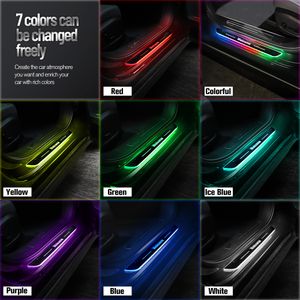 Car Door Sill Light For Fiat Siena 2002-2006 2003 2004 2005 Customized Logo LED Welcome Threshold Pedal Lamp Accessories