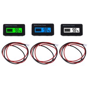 12 V 24 V 48V Digitale Kapazitätsanzeige Universal LCD-Auto-Motorrad-Blei-Säure-Lithium-Monitor-Voltmeter