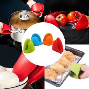 2pcs silicone cozinheira aperto alcances de forno mitts de maldição mini luvas de forno para cozinha cozinha arboras de ar fritas de microondas churrascos churrascos