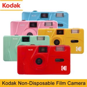 Telecamera Kodak Film Kodak Camera M35 Vintage Retro 35 mm Roll Flash Manuale Riutilizzabile Vento e Rewind Vtg Mini Camera multicolore