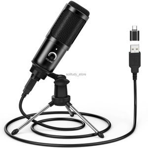 Microfoni microfono USB per PC Smartphone Recording Professional Condenser Karaoke Streaming Game Microfoneq Microfoneq