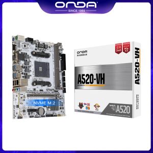 Moderbrädor ONDA A520 VH Motherboard Support AMD AM4 Ryzen R3 R5 R7 Processor 2 X DDR4 Socket 128 GB PCIe 3.0 16x SATA3.0 M.2 A520