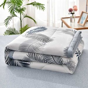 Blankets Plaid Summer Cool Quilt Washed Cotton Comfortable Lightweight Air Condition Thin Comforter Simple Feather Blanket For Adults Kid