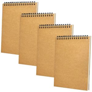 Notebooks 4 PCS Studenti Scrivere Note Prese forniture Spiral Notebook Work Writing on the Turn Planning Small