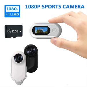 Cameras 1080P Mini Pokcet Camera HD Screen Outdoor Action Camera Video Recorder Bike Sports DV Dash Cam for Car Bicycle Thumb Camcorder