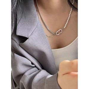 Designer Pendant Necklaces Pearl Necklace Wholesale Brand Double Letterchain Plated Crysatl Rhineston nice