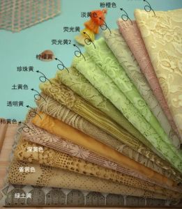 1 Meter Yellow Green Series Elastic Lace Trim For DIY Clothing Headband Accessories Sewing Appliques Stretch French Lace Fabric