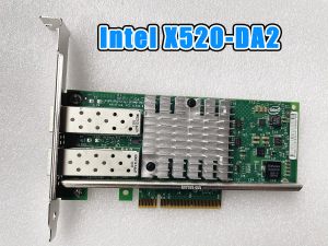 Carte Original 10 GB 2 Dual Port X520DA2 XYT17 942V6 per 10G SFP+ PCI Express X8 82599es Intel Chip Ethernet Network