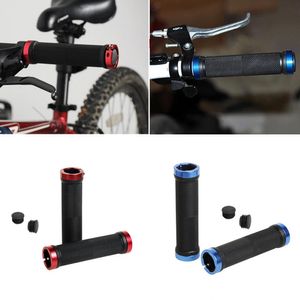 1 Pair Bicycle Grips Bicycle MTB Road Cycling Road Mountain Bike Handle Double Lock On Aluminium Alloy Bike Handlebar Hand Cover