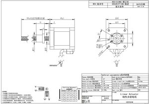 3PCS 17HS8401S-SFU1204 1,8A 52N.CM NEMA17 Silnik krokowy L100 200 300 mm dla drukarki 3D CNC NEMA 17 Silnik śruby balowej