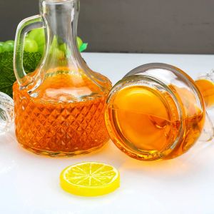 Olivenölflasche Cruet Essig -Spender Gla -Krug -Topf -Behälter für Küchengewürz Set Kit Handel transparent große Kapazitäten