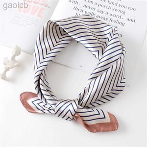 Scarves Silk Square Scarf Fashion Female Shawl Lady Hair Neck Foulard Scarves Print Head Wraps for Women Bandana Kerchief Summer 240410