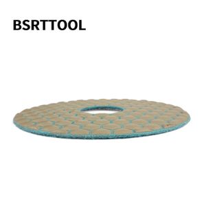 BSRTTOOL Diamond Polishing Pads Kit 3 Pieces 6 Inch 150mm Dry For Granite Stone Concrete Marble Polishing Use Grinding Discs