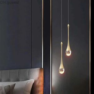 Hängslampor moderna kristallkronor som används för sovrum ljuskronor ingångar badrum dekorativa belysningsarmaturer yq240410