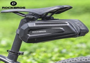 ロックブロスサイクリングバッグ防水大型自転車サドルバッグダブルジッパーショックプルーフシートポストリアバイクポーチアクセサリー15466927