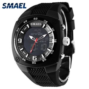 SMAEL Men Analog Digital Fashion Military Wristwatches Waterproof Sports Watches Quartz Alarm Watch Dive relojes WS1008201u