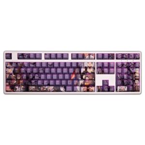 Accessories 108 Keys/set Azur Lane HMS Janus Keycap PBT Backlit Keycaps Anime Gaming Key Caps For ANSI 61 87 104 108 Keyboards