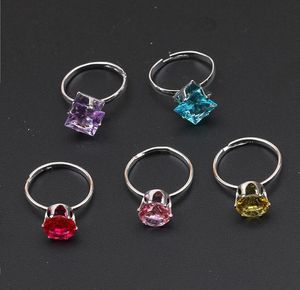 Anelli di fascia colorf anello floreale piccolo dimensione regolabile 100pcs/lotto anelli di fascia fresca gioielli fai -da -te nuovo R3088/98 Delivery Delivery Jewelry Ring Dhhpl