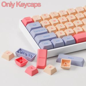 Akcesoria PBT Keycaps 132 Klawisze Pink Cute Ceycaps Dyesublimacja Kluczowe czapki XDA Profil Keycap