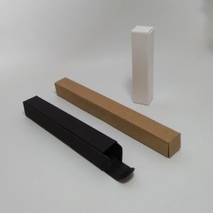 100pcs/lot-1.7*1.7cm Mini Size Black White kraft Paper Box For Eyeliner Lipstick Perfume Gift Packaging valve tubes