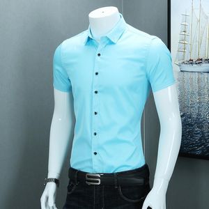 Мужские повседневные рубашки цвет с коротким рукавом Cool Business Wear Chifon Room