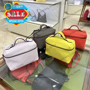 2024 Branda Bolsa Xtra XS Vaidade de couro Crossbody Long Feminino Handdina Mini Designer Totes Bolsa de lancheira Caixa 2way Sling Bolsa de maquiagem cosmética