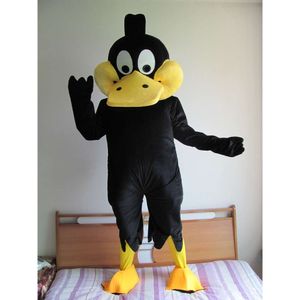 Maskottchen Kostüme Schaum süße schwarze Ente Cartoon Plüsch Weihnachtskleid Halloween Maskottchen Kostüm