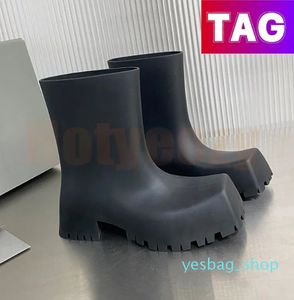 Trooper Rubber Boots Designer Rain Bot Paris Men Buty Buty gruboziarniste podeszwa na zewnątrz wodoodporne deszczowe mody kostki bugowe trampki męskie trampki damskie