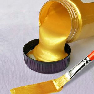 100ml Gold Paint Metallic Acrylic Paint,waterproof Not Faded For Statuary Coloring DIY Hand Clothes Painted Graffiti Pigments