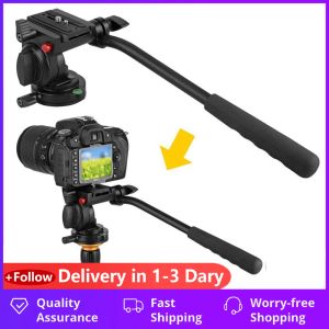 Tripods Kingjoy KH6750 Esnek Alüminyum Kamera Tripod Kafa Sıvısı Video Video Tripod Kafası Canon, Nikon ve diğer DSLR kameraları için 1/4