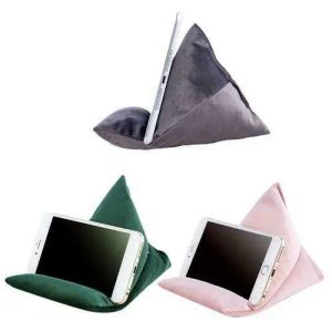 2020 Soft Triangle Pillow Stand Tablet Phone Holder iPad Tablet Phone e-läsare