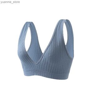 Yoga Outfits French Cross Deep V Bra Womens Sports Bra Yoga Bag Chest Scarless Back Unmarked Padded Bra Y240410